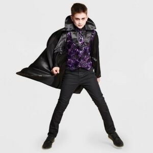NWT Hyde & Eek! Boutique Vampire Top & Cape Medium & Large Black Purple New